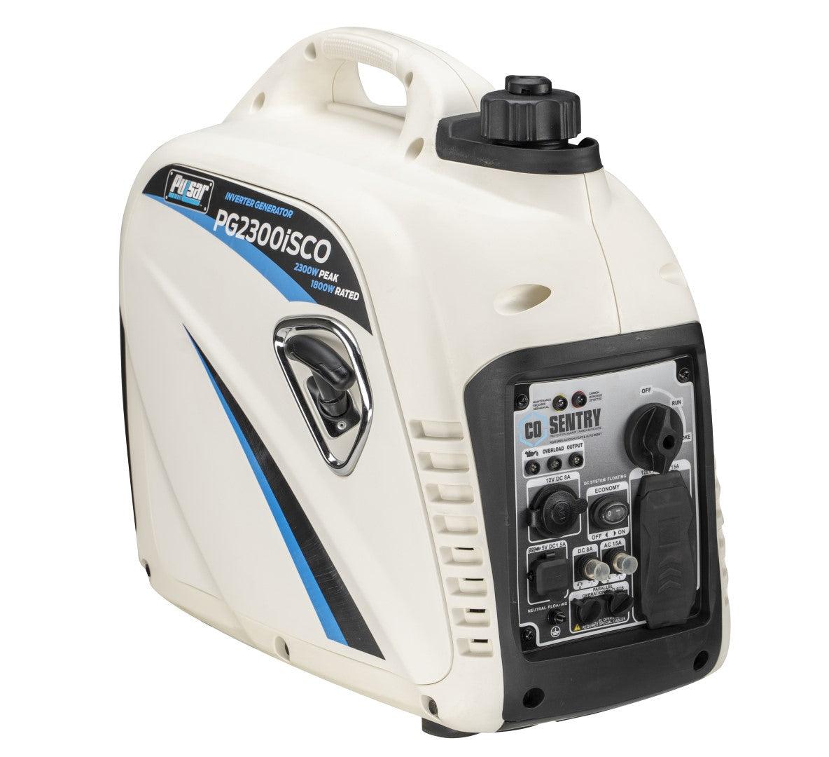 Pulsar G2319N 2300W Portable Inverter Generator with CO Shutoff, USB Port & Parallel Capability